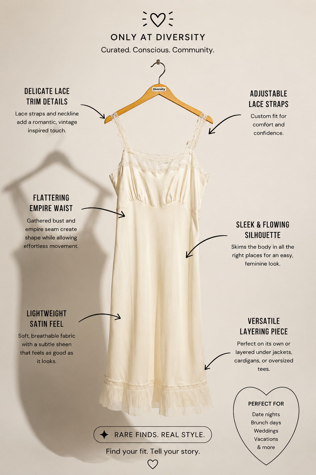 Barbizon Vintage Slip Dress Satin White Size 16