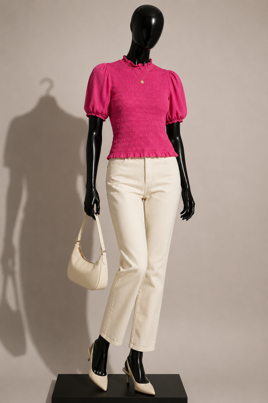 J Crew Blouse Short Sleeve Stretch Polka Dot Pink Ladies Size XS