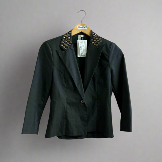 Reformed Studded Blazer Black Size M