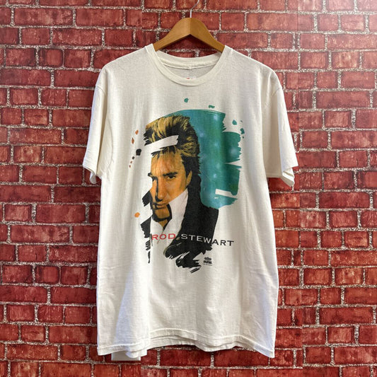 Vintage 1991 Rod Stewart Winterland Camiseta Tamaño L