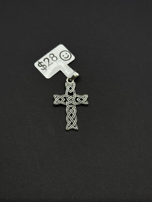 925 Sterling Silver Celtic Cross Pendant