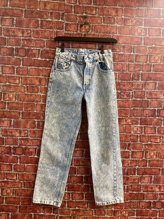 VTG 80s Levis Acid Wash Blue Size 00