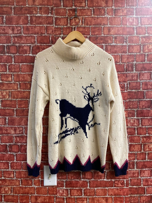 Auston Hill Deer Knit Vintage Size Medium