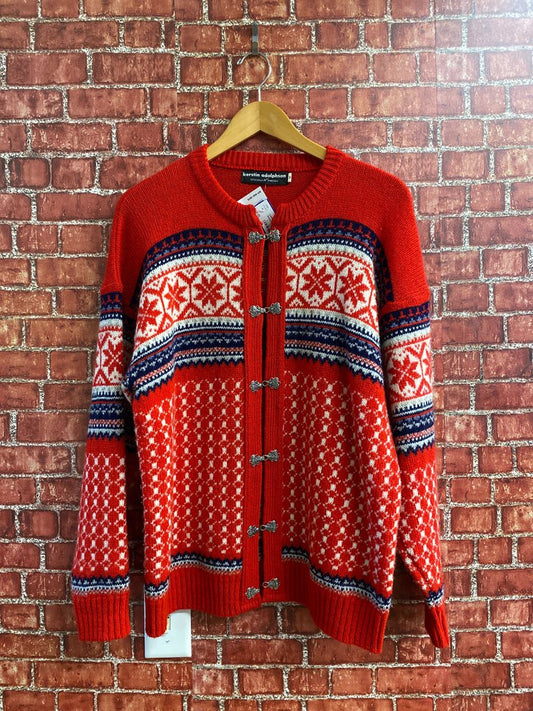 Kerstin Adolphson Snowy Cardigan Size M