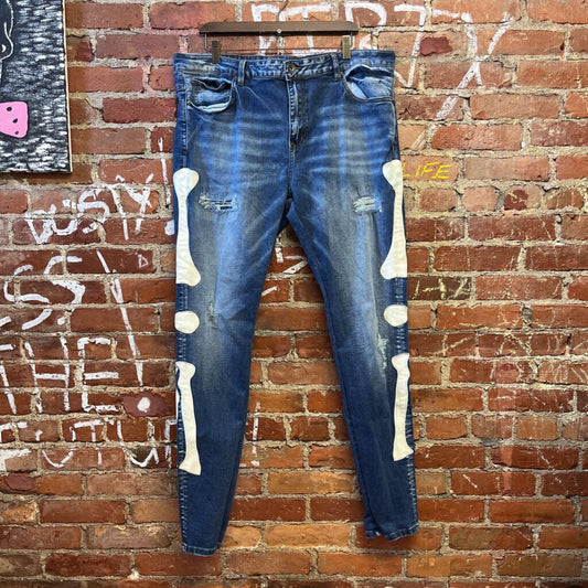 Crysp Denim Jeans Skeleton Size 40