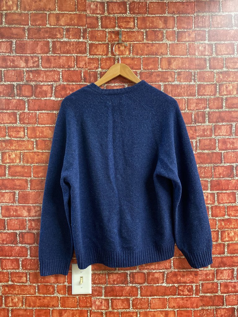 Brooks Brothers Shetland Wool Sweater Blue M