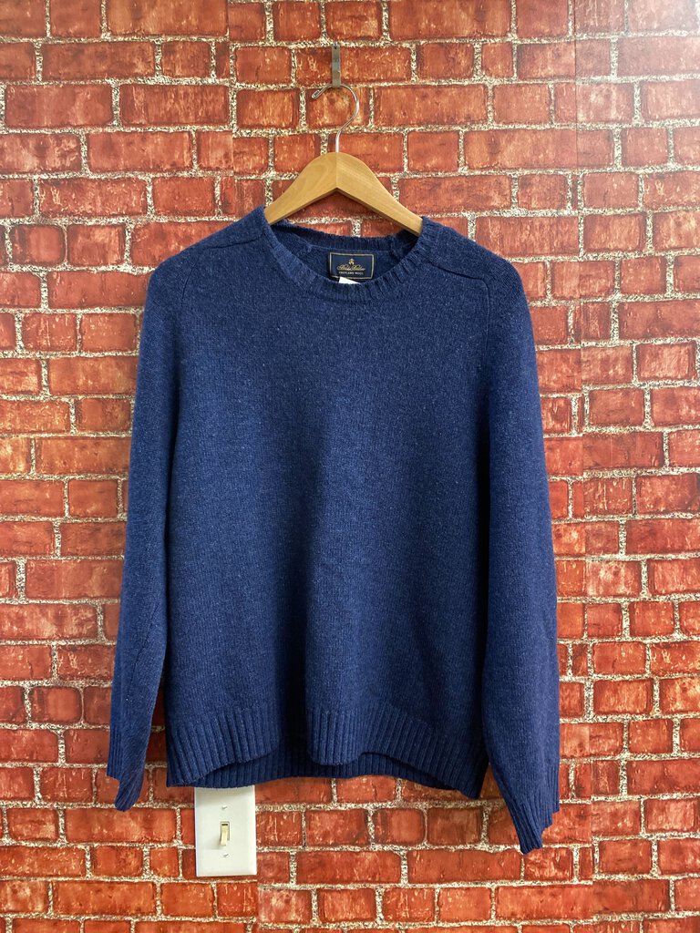 Brooks Brothers Shetland Wool Sweater Blue M