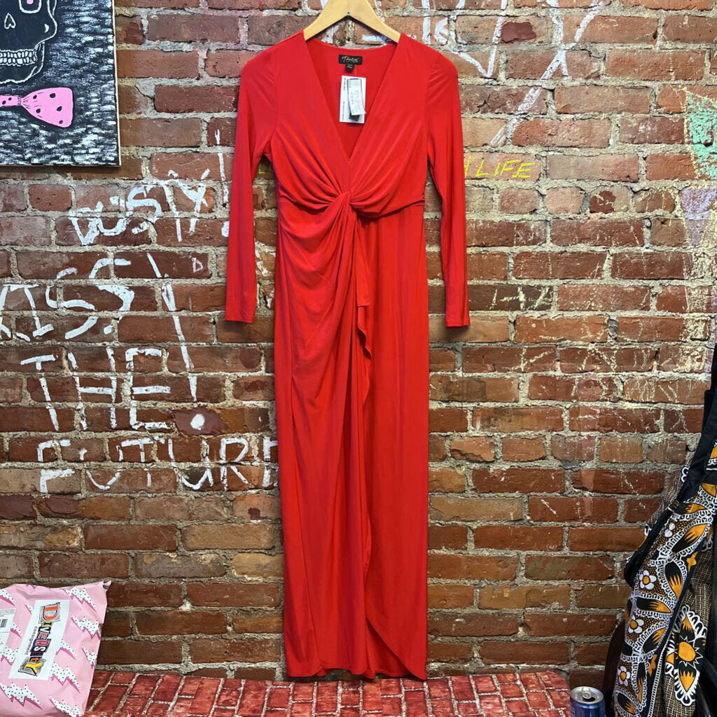 Thalia Sodi Midi Dress Red Size S