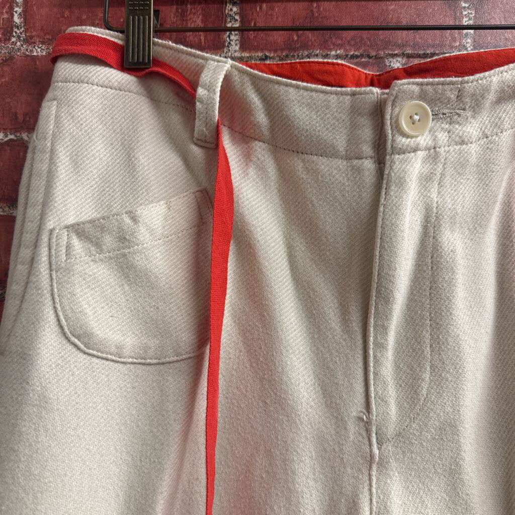 Undercover Jun Takahashi Casual Ecru Pants With Red Rope Size 32