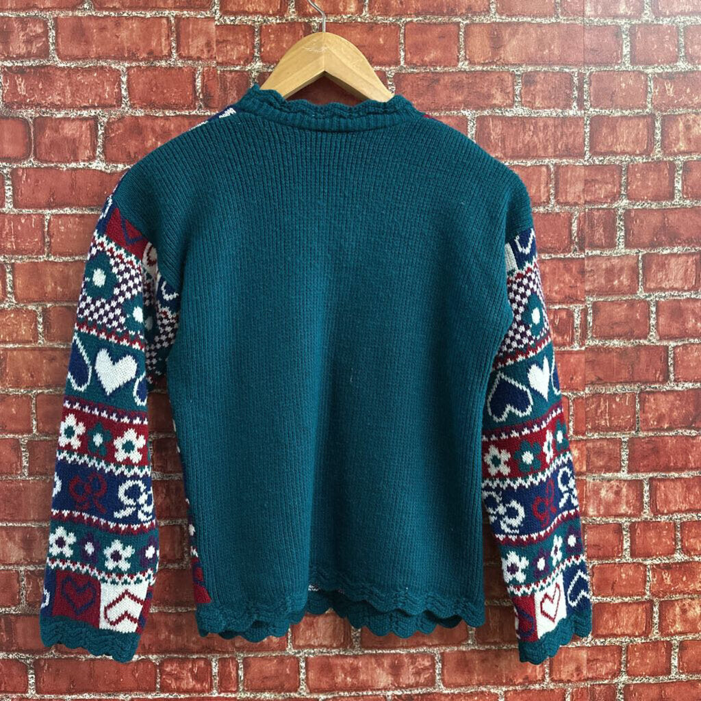 Grand Vintage Heart Sweater Small