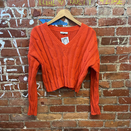 Madewell Crop Sweater V Neck Size M