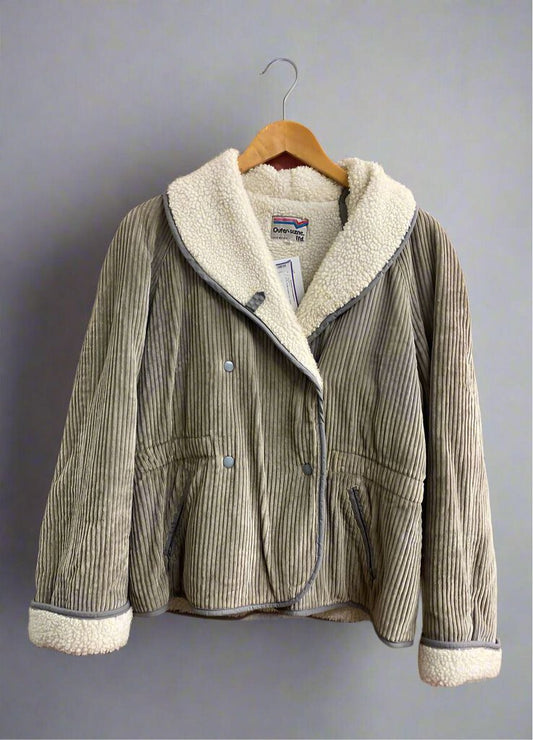 VTG Outer-scene Ltd. Corduroy Jacket Grey Size Medium