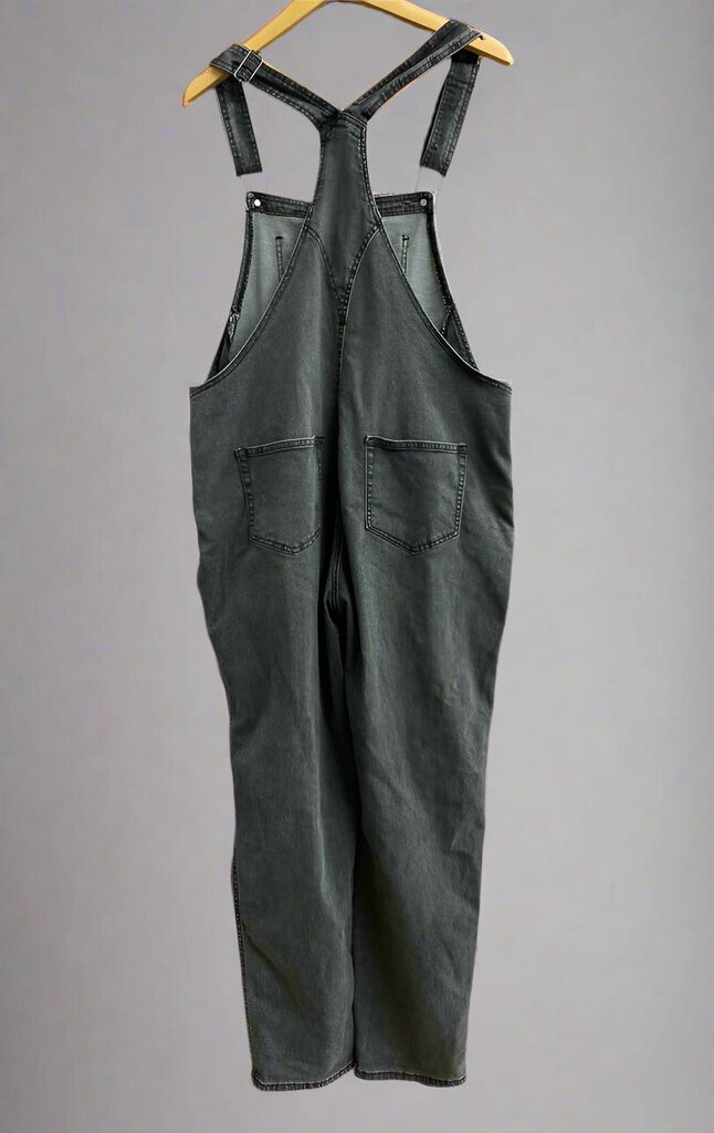 Denim Overalls Black Size M