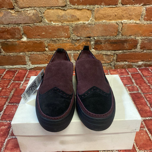 Ann Demeulemeester Slip On Sneakers Purple Black Wingtip Size 37