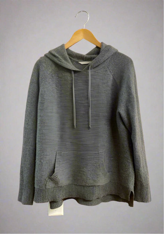 Athleta Cashmere Hoodie Grey Size Large