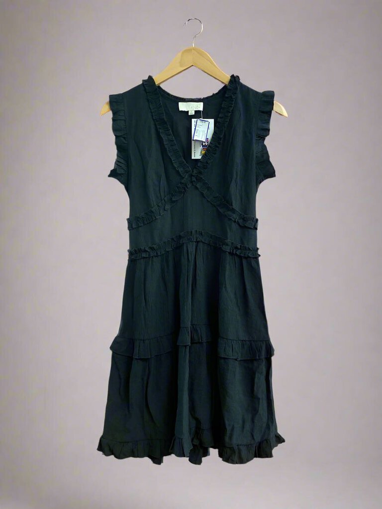 Pinch Ruffle Dress Sleeveless Size Small