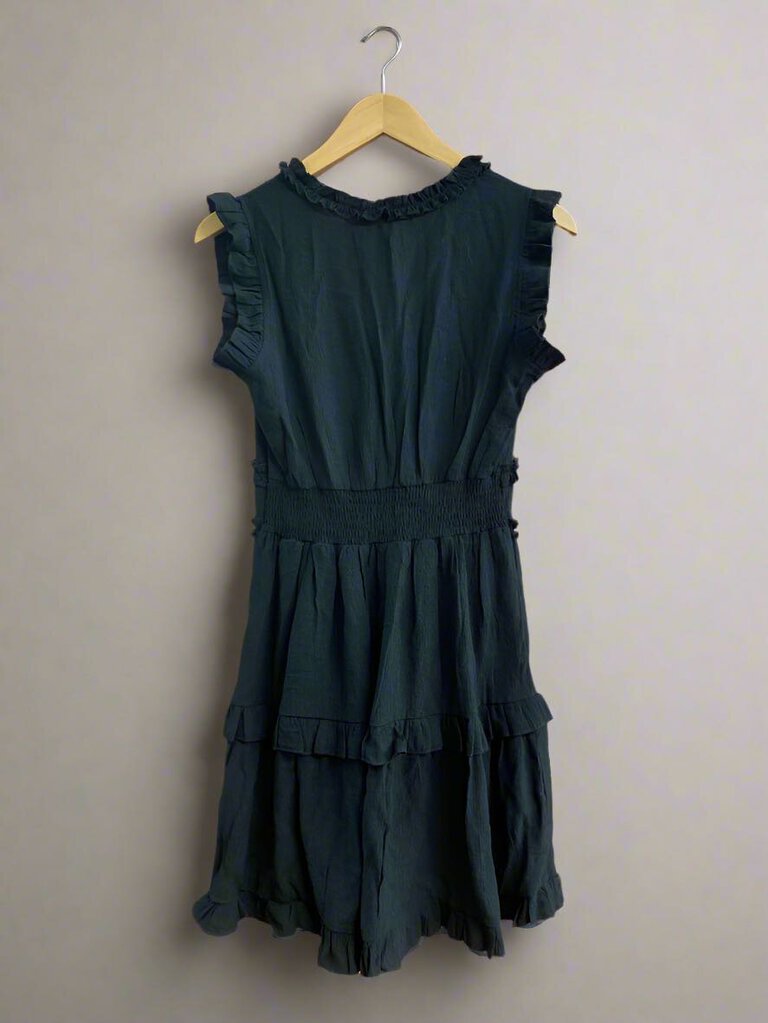 Pinch Ruffle Dress Sleeveless Size Small