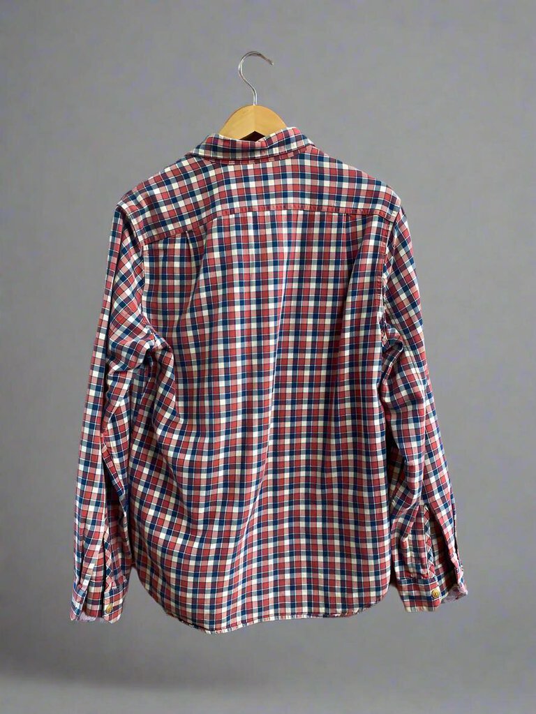 VTG J Crew Tartan Button Down Shirt Size Small