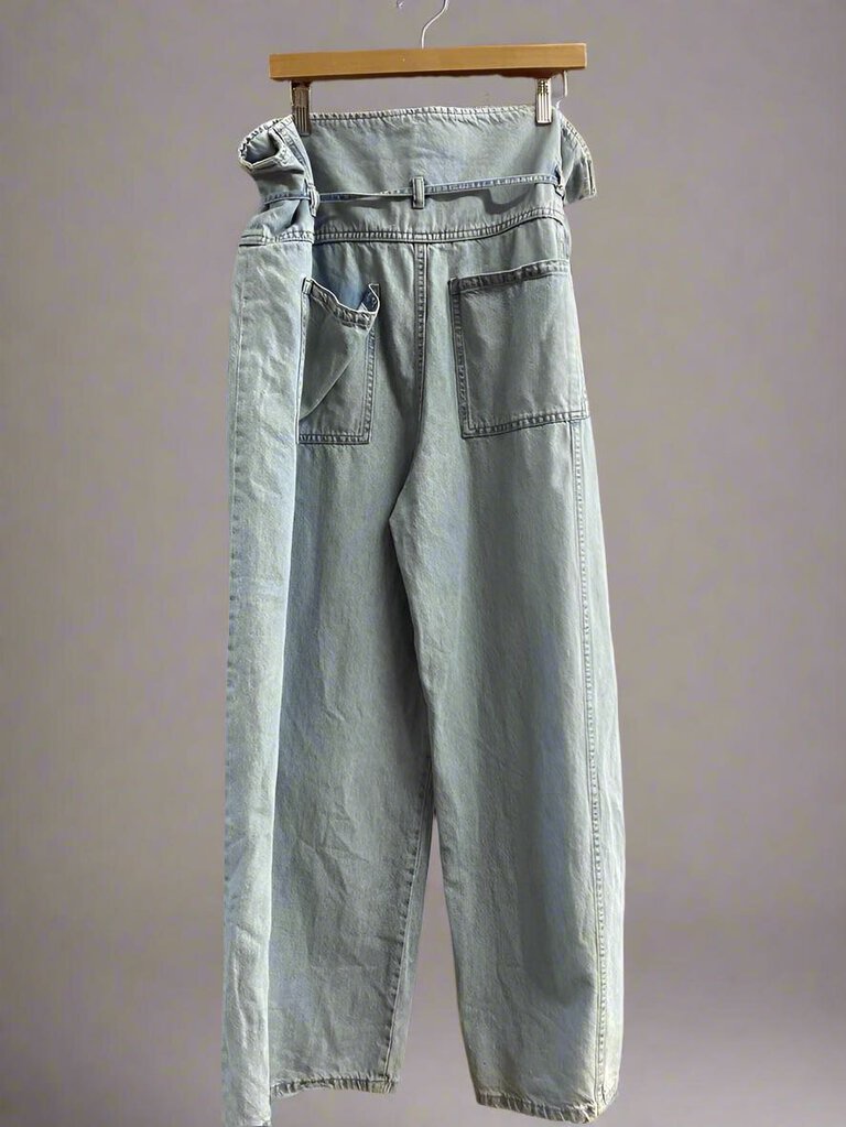 Zara Drawstring Jeans Relaxed Fit Size 12