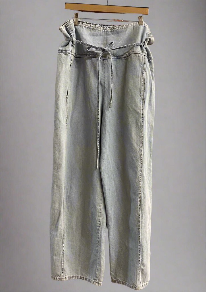 Zara Drawstring Jeans Relaxed Fit Size 12