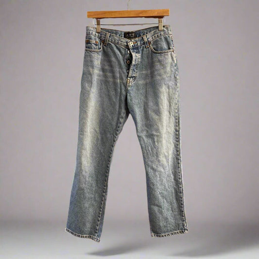 ABS Button Fly Jeans Relaxed Fit Size 12