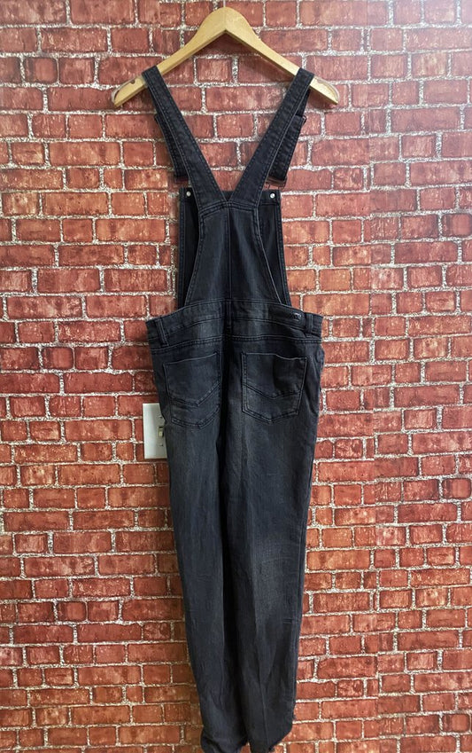 Dollhouse Denim Skinny Overalls Black Size 11