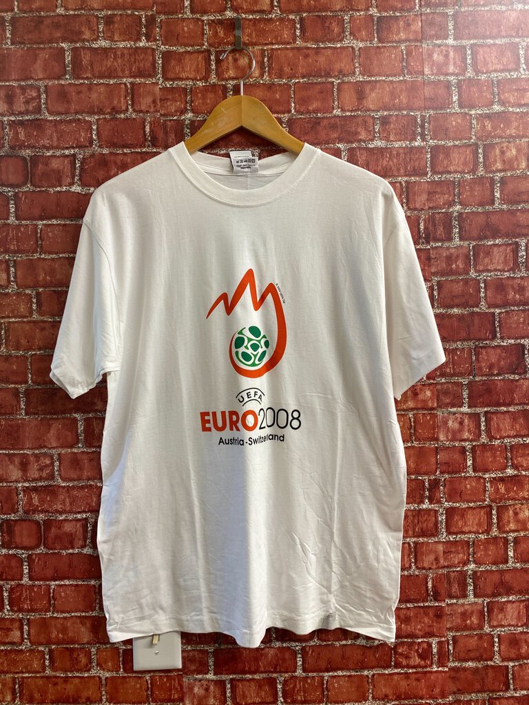 NWT Uefa Euro 2008 Austia-Switzerland White Tee Size M