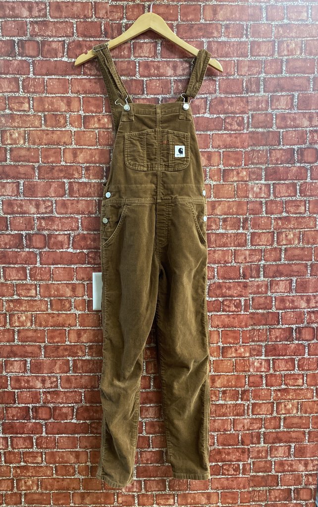 Carhartt WIP Brown Corduroy Overalls Size XS