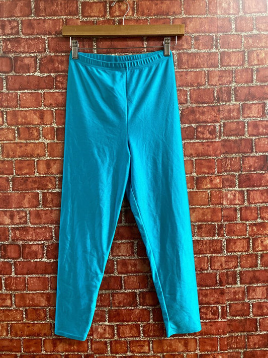 Vintage Body Effects Shimmery Leggings Blue Size S