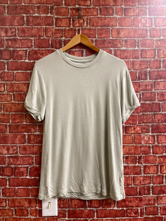 Zara Blank Tee Green Size M