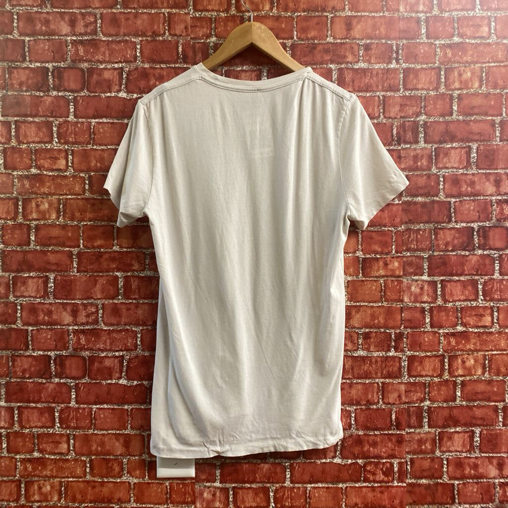 All Saints Small Chest Logo White Size M