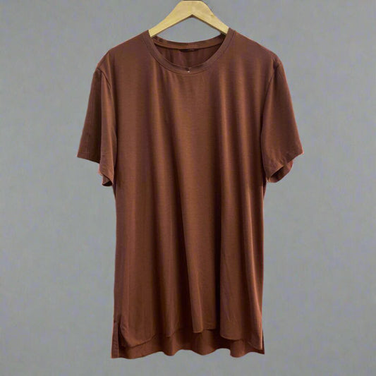 Nike Dri-Fit Yoga Tee Brown Size M