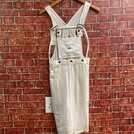 Vintage Xers By fashion plate Clear Overall Shorts White Size S