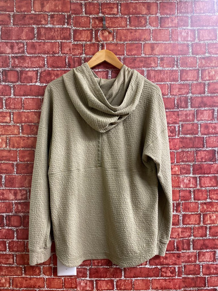 NIke Yoga Dri-Fit Textured Hoodie Tan Size M