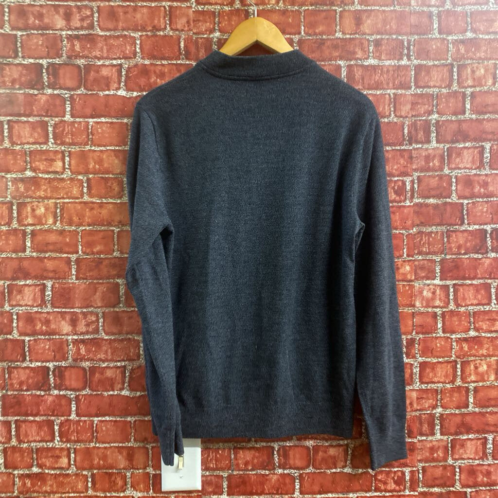 Club Monaco Quarter Zip Sweater Grey Size M