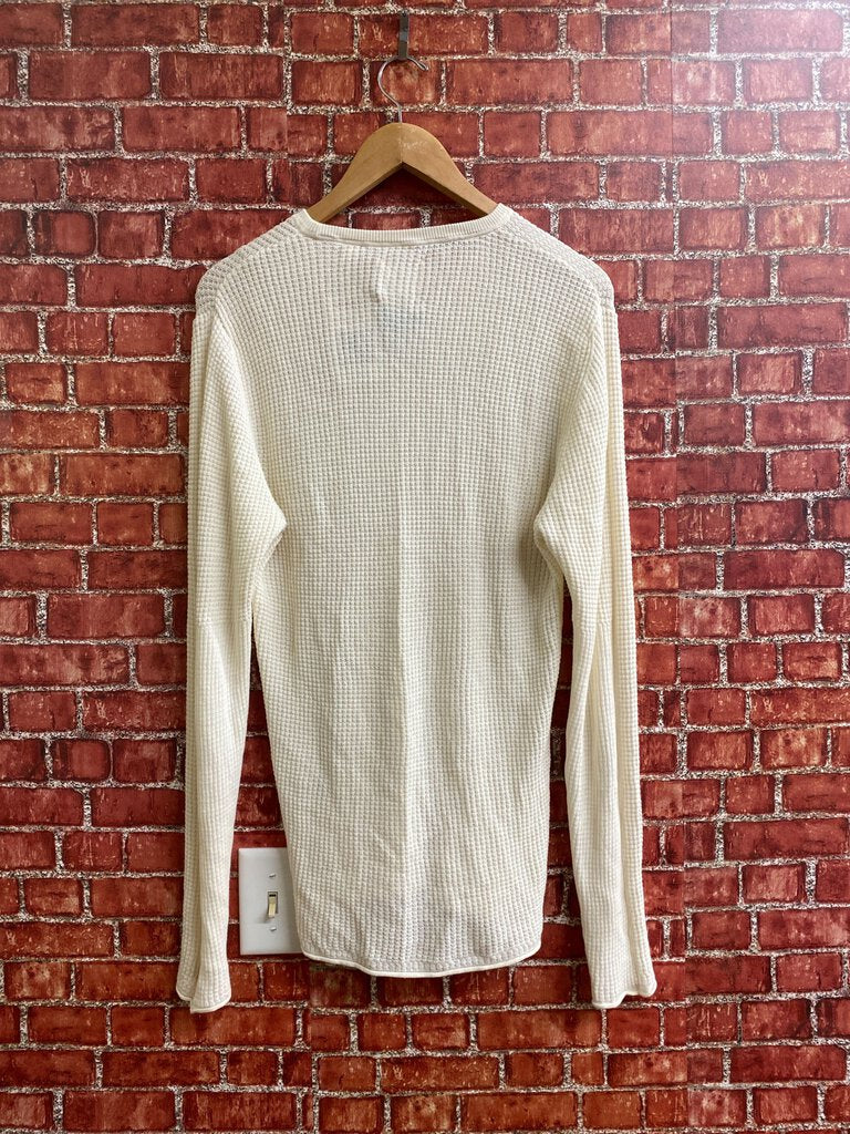 Billy Reid Knit Thermal Cream Size M