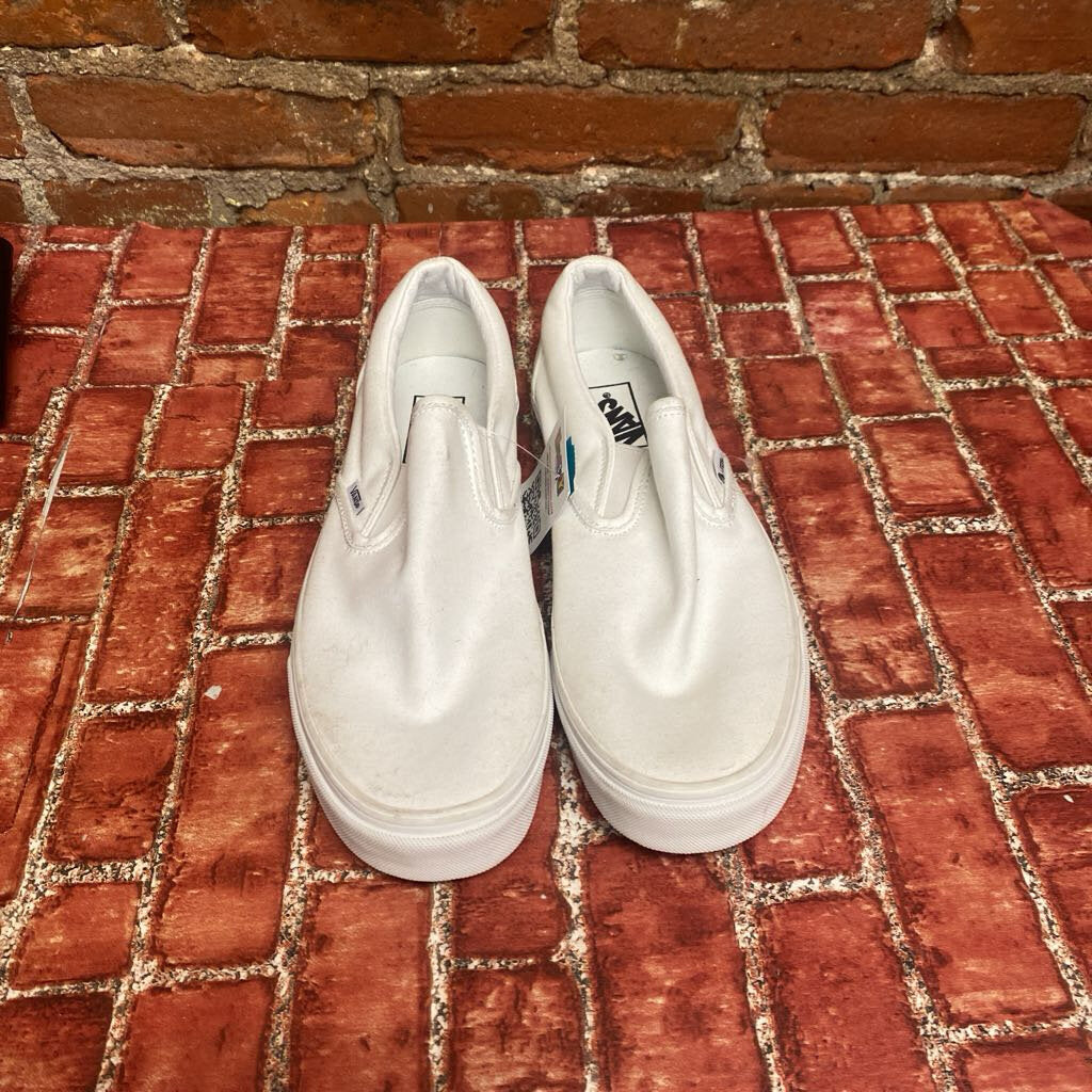 Vans True White Slip Ons Size 10