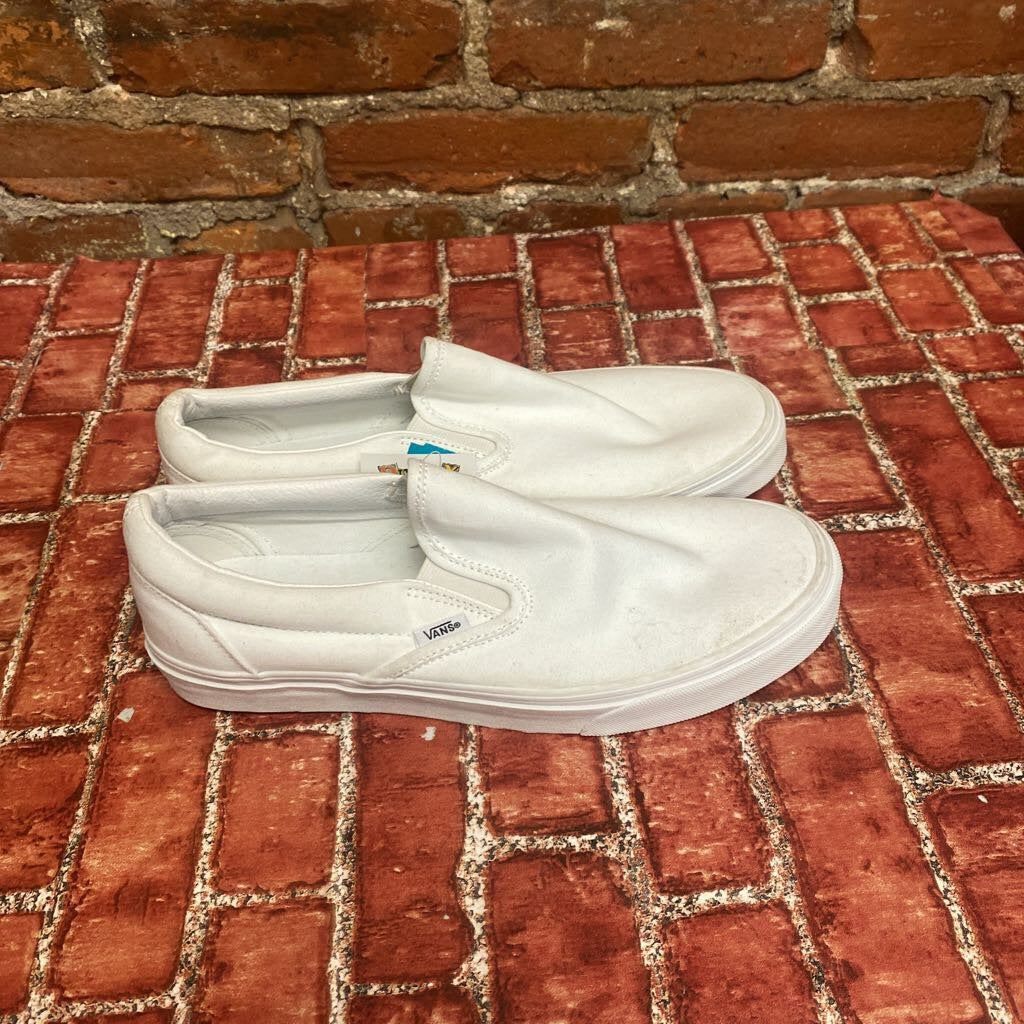 Vans True White Slip Ons Size 10