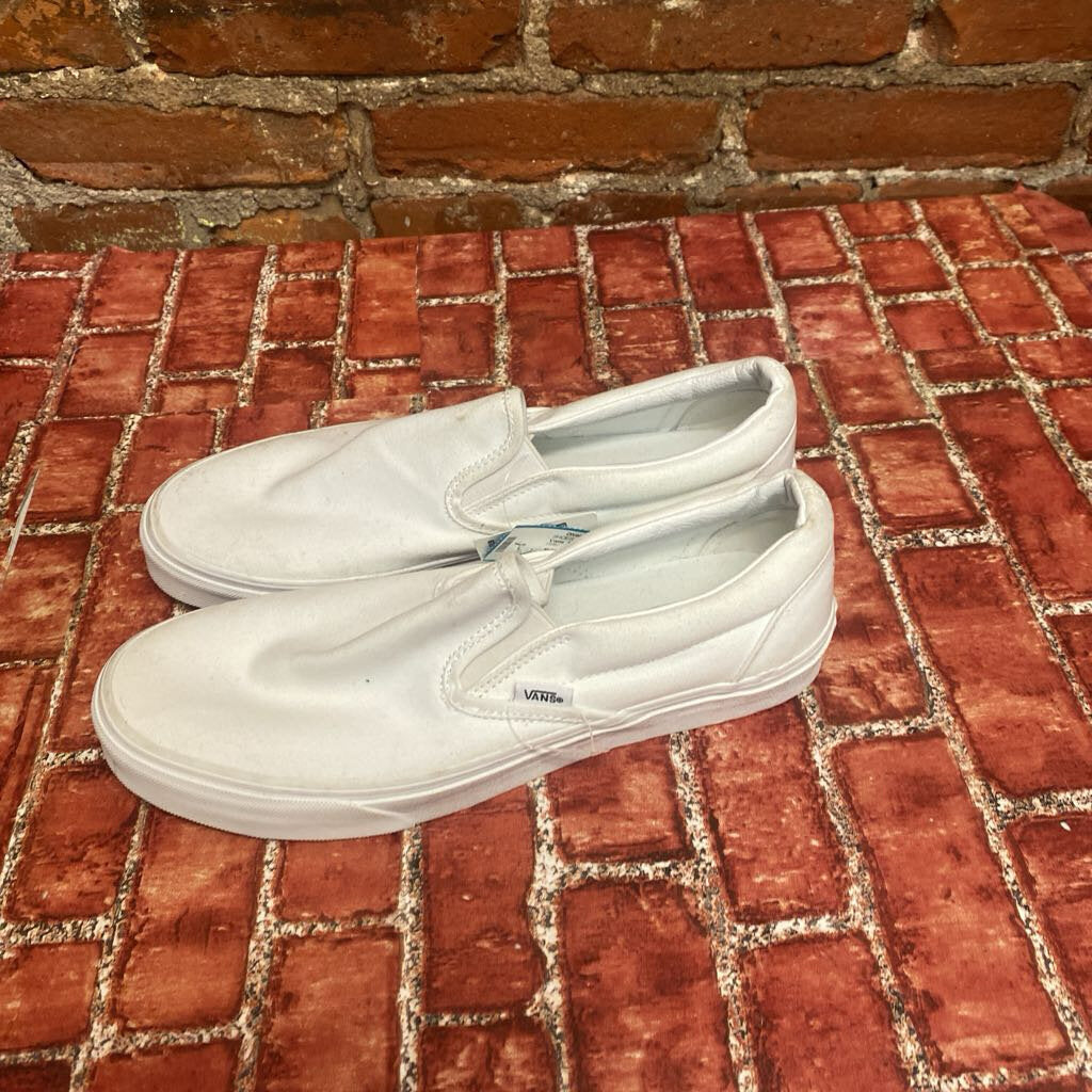 Vans True White Slip Ons Size 10