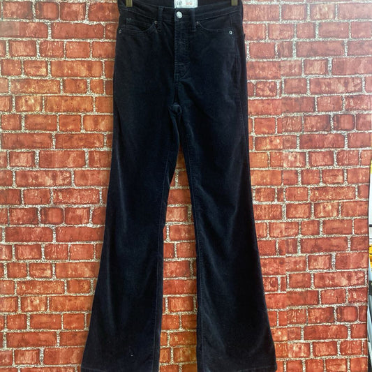 Gap 70's Flare High Rise Velvet Pants Size 00