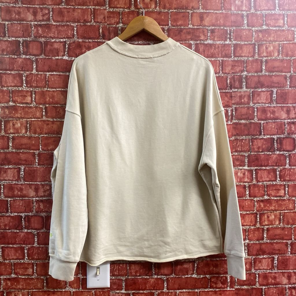 Zara x Rhude Graphic Crewneck Beige S