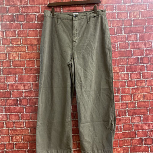 J.Crew Wide Leg Cargo Pants Green 32