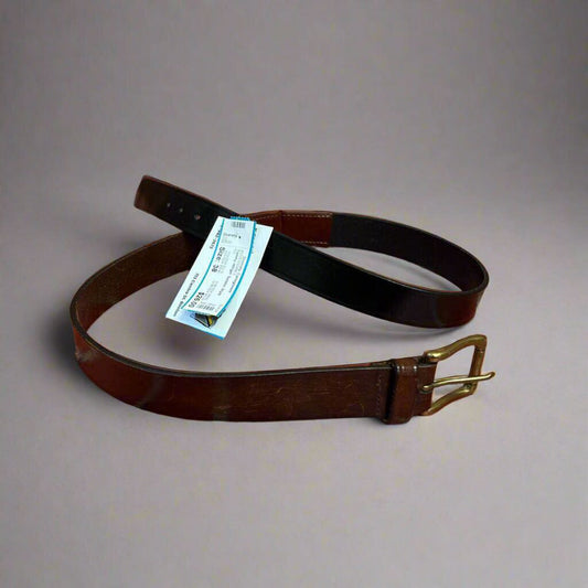 Tommy Hilfiger Surplus Style Leather Belt Brown Size 38