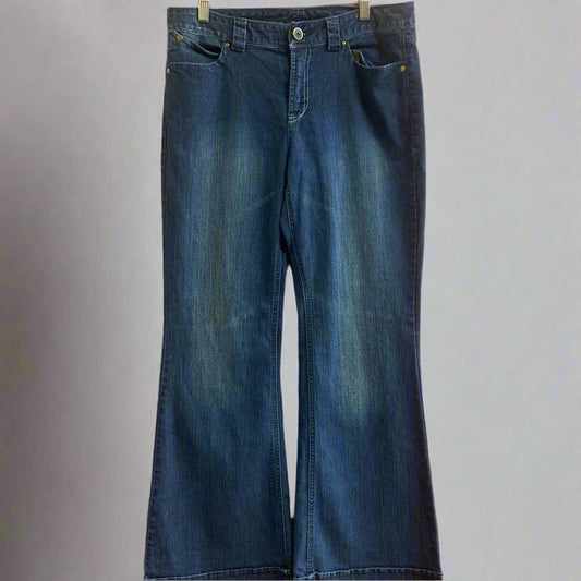 I.N.C Flared Jeans Blue Size 10