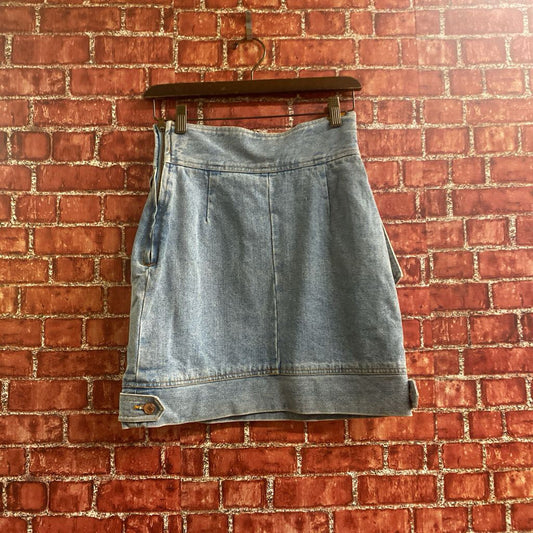 Jordache Denim Mini Skirt Blue 7/8