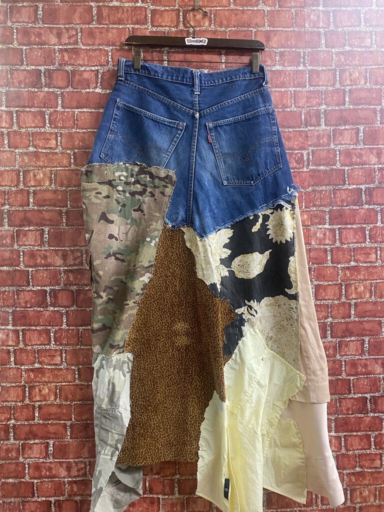 Upcycled Levi's Maxi Skirt Size 28