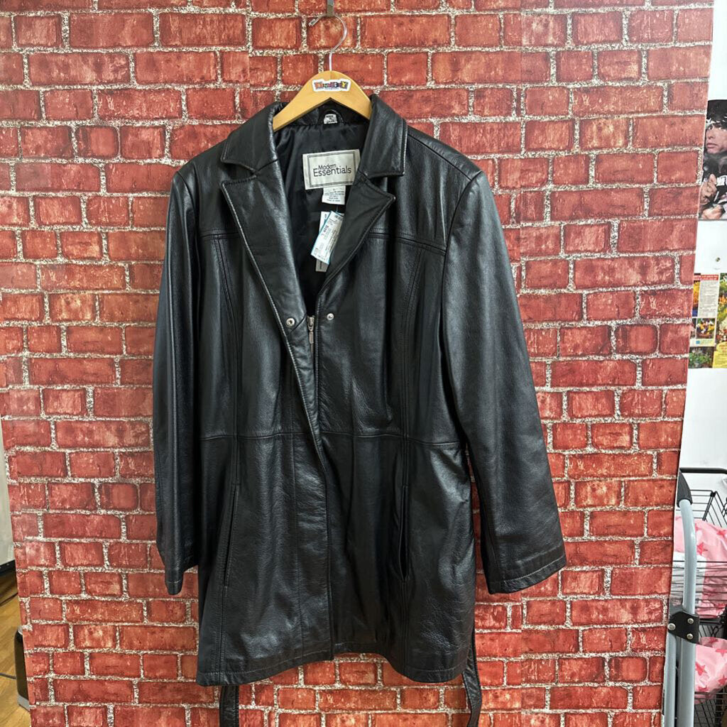 Modern Essentials Leather Jacket Size Large