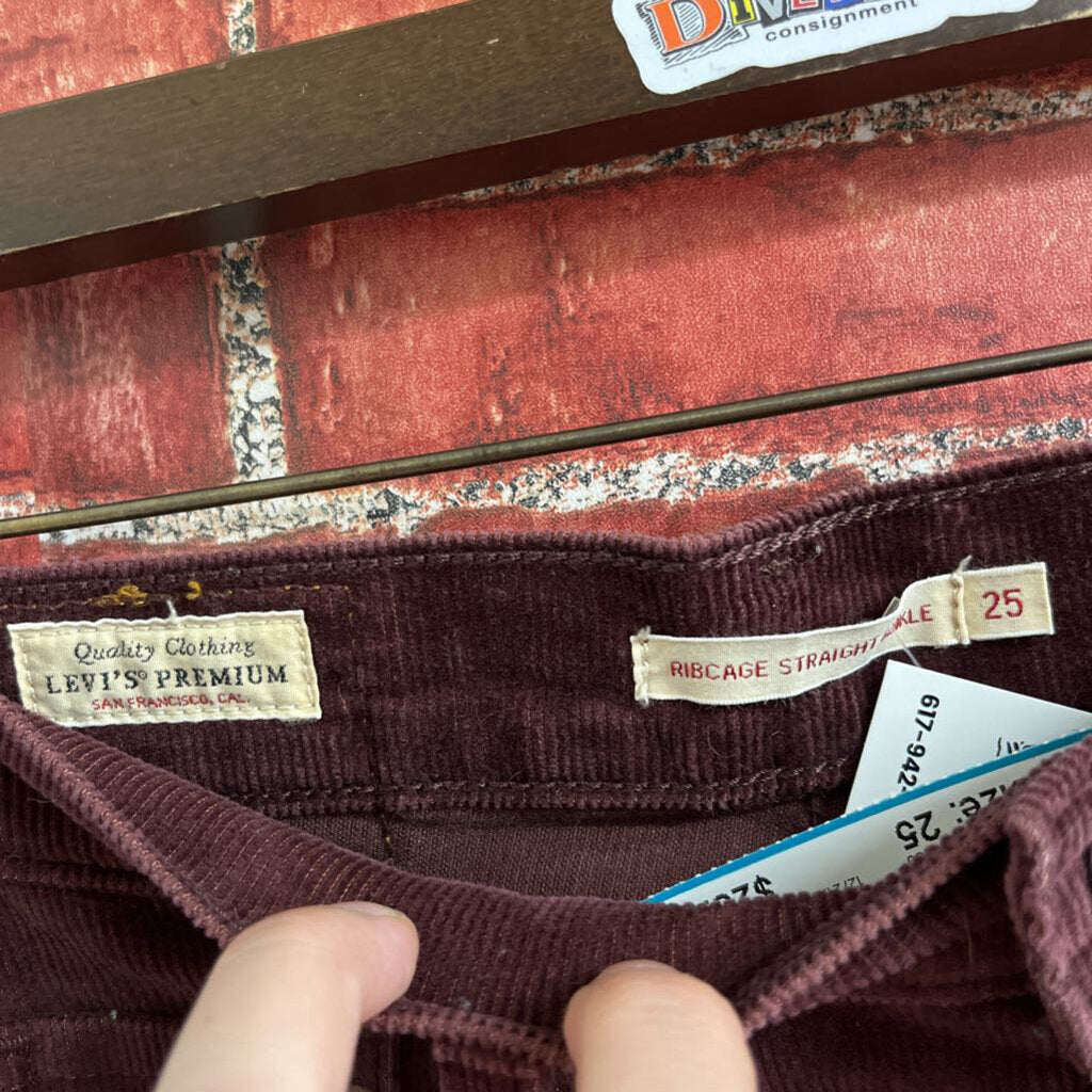 Levi's Corduroy Ribcage Pants Size 25