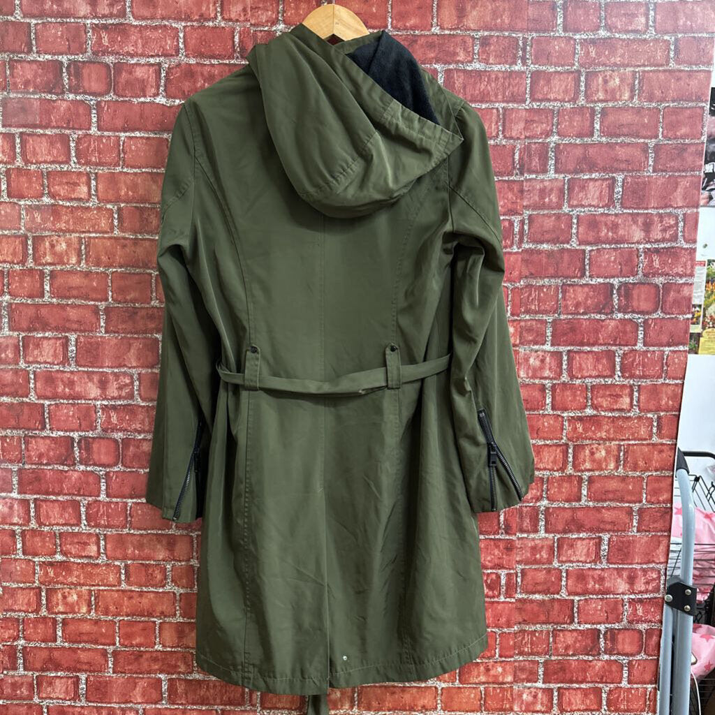 Avec Les Filles Rain Coat Green Medium