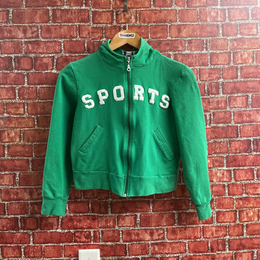 Vintage "Sports" Full Zip Hoodie Size XS